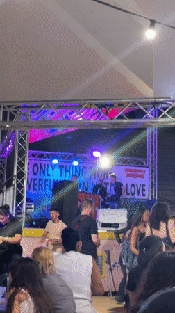 Outdoor music festival draws crowds in Alicante, Spain