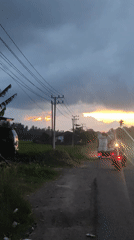 Rural roadside scenes documented in Lhokseumawe, Indonesia