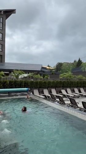 Families enjoy pool time at Velingrad resort