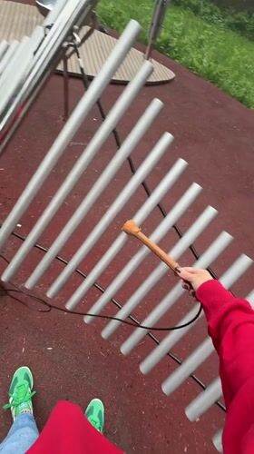 Toddler and woman spend morning at Votkinsk playground