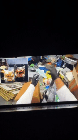Storage unit sorting activity observed in Budva Montenegro