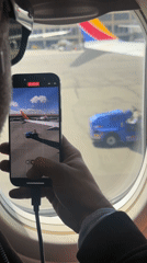 Traveler records video at Honolulu airport terminal