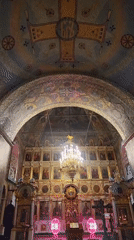 Orthodox Church Interior Documented Through Multiple Witness Recordings