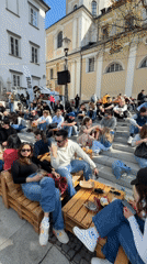 Daily life captured across Ljubljana's markets, cafes, streets