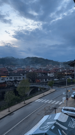 Evening documentation tour captures twilight scenes across Zlatograd, Bulgaria