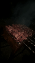 Evening barbecue session documented in Gardabani, Georgia