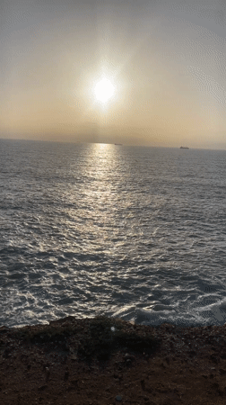 Sunny afternoon coastal scenes documented along Safi, Morocco cliffs