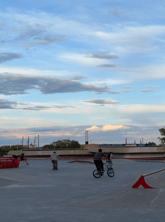 BMX and skate session at Montreal Olympic Park skatepark