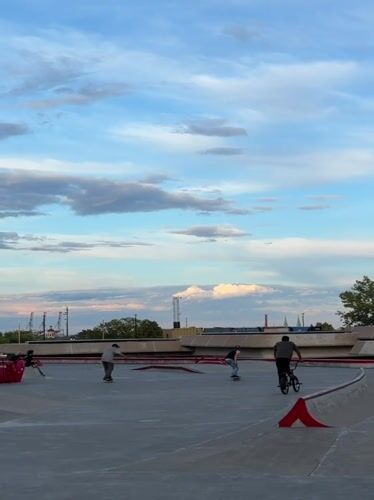 BMX and skate session at Montreal Olympic Park skatepark