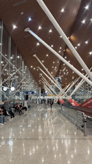 Modern airport terminal interior documented at KLIA Malaysia