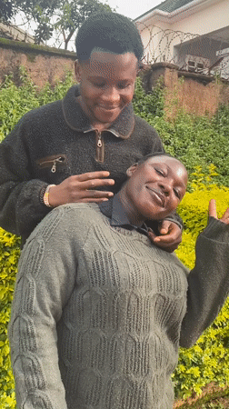 Couple's afternoon hangout in a Jos garden setting