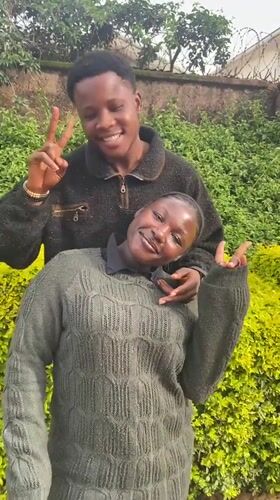 Couple's afternoon hangout in a Jos garden setting