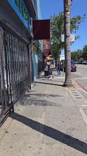 Typical afternoon street scene documented in San Francisco