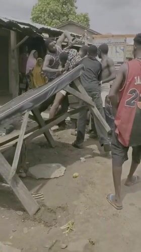 Daily life and street altercation documented in Mararaba Nigeria