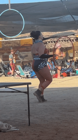 Woman in harlequin costume spotted in Joshua Tree