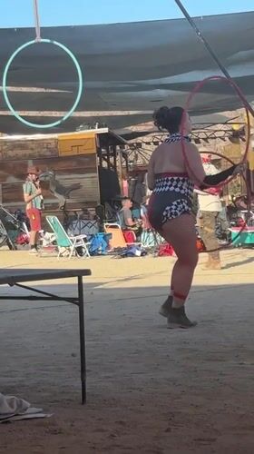 Woman in harlequin costume spotted in Joshua Tree