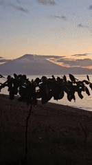 Sunset beach life captured in Denpasar, Indonesia