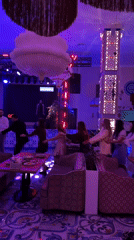 Circle dancing and live entertainment at a Sinyavino venue