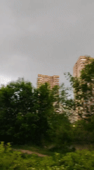 Overcast afternoon captured in suburban Kotelniki, Russia
