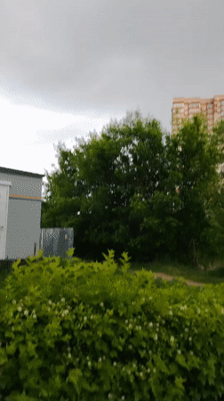 Overcast afternoon captured in suburban Kotelniki, Russia