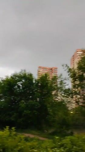 Overcast afternoon captured in suburban Kotelniki, Russia
