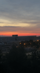 Sunset observed across Minsk cityscape on May 17