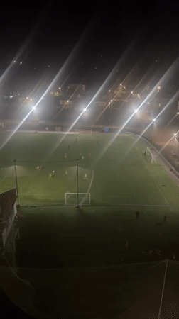 Nighttime soccer match observed in Sochi stadium