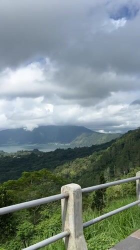 Morning Views Captured of Kintamani Lake Region, Indonesia