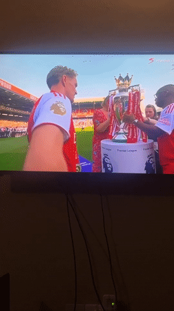 Arsenal Premier League Championship Celebrated on TV in Nigeria