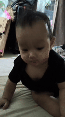 Baby's everyday moments at a Depok apartment, August 2026