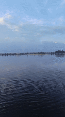 Vessel captures calm water view near Vytegra, Russia