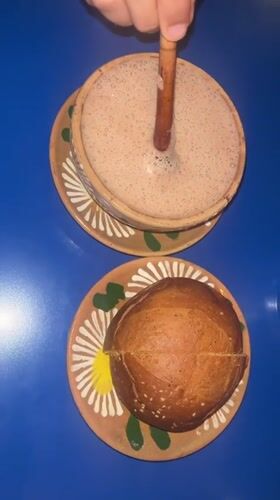 Early morning traditional meal documented at Puebla restaurant