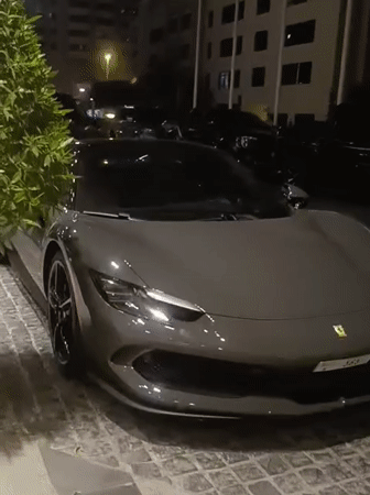 Luxury cars and city views documented across Dubai evening