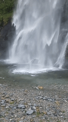 Morning documentation of Biasca waterfall and railway station