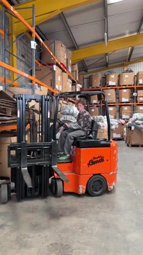 Forklift operators spotted at Cardiff warehouse facility