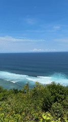 Ocean vista captured from elevated Ungasan viewpoint, Indonesia