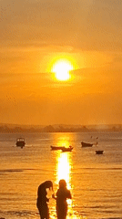 Sunset captured on video in Armação dos Búzios, Brazil