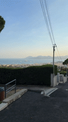 Evening stroll documented through scenic Cannes neighborhoods and coastal views