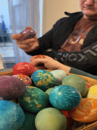 Easter celebrations with dyed eggs observed in Norfolk communities
