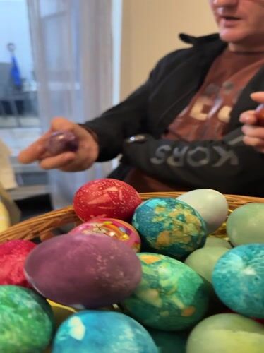 Easter celebrations with dyed eggs observed in Norfolk communities
