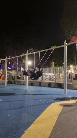 Night playground activity documented in Buenos Aires Balvanera neighborhood
