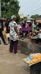 Morning market activity documented in Bukuru, Nigeria streets