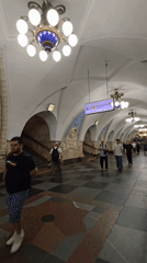 Moscow Metro Rush Hour Captured in Ornate Underground Stations