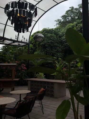 Restaurant venue documented across indoor-outdoor spaces in Ubud