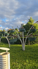 Families enjoy afternoon at decorated public park in Grozny