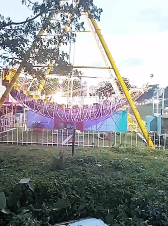 Evening recreation captured at Matesih park and amusement area