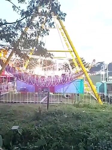 Evening recreation captured at Matesih park and amusement area