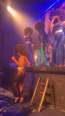 Disco-themed performance with aerial acts entertains Choeng Thale nightclub