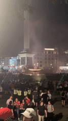 Evening crowds documented across central London locations