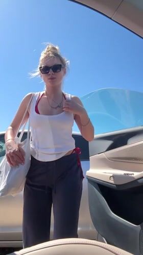 Woman photographed in summer attire in Herzliya